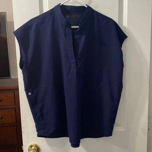 Figs navy blue size large Rafaela scrub top